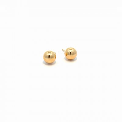 K18 ゴールドボールピアス 6mm