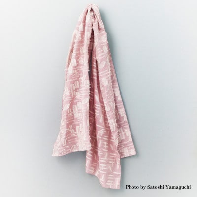 TSUGUO　納屋柄ストール　ピンク