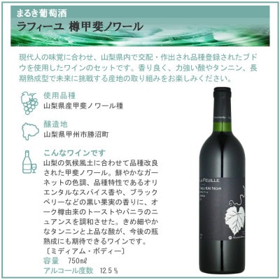 山梨県作出ブドウ 甲斐ノワール&ヤマ・ソービニオン 2本セット
