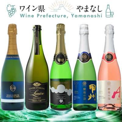 上質な泡を山梨から スパークリングワイン 5本セット