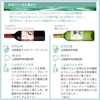 山梨の新酒 2026 飲み比べ 6本セット