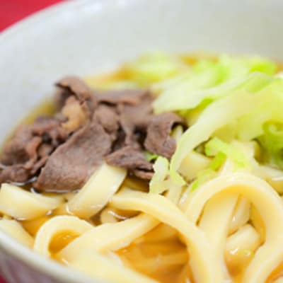 名物吉田のうどん3人前つゆ付き×2個、ほうとう3人前みそ付き×2個　