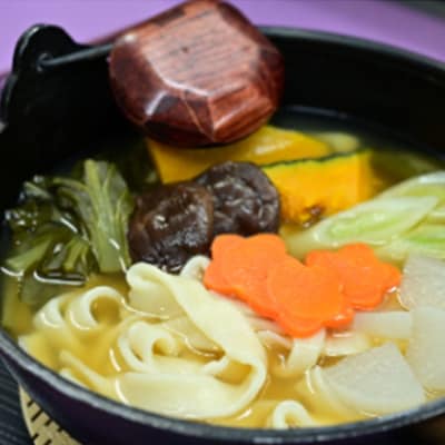 名物吉田のうどん3人前つゆ付き×2個、ほうとう3人前みそ付き×2個　