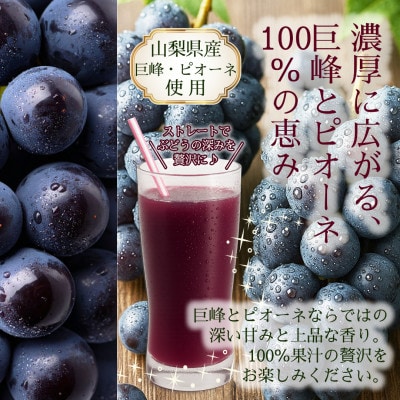 まるごと山梨　フルーツドリンクセット(180ml×6本)　