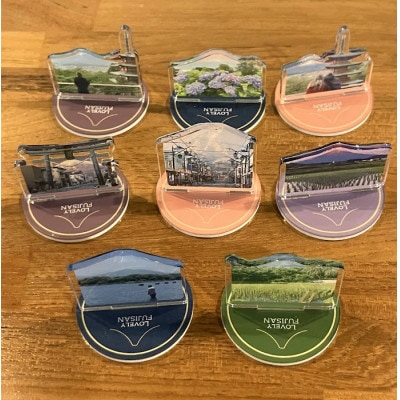 課題解決型地域活性化富士山オリジナルアイテム アクリルスタンド 5個セット