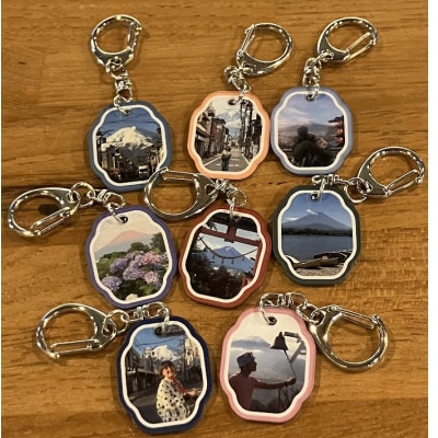 課題解決型地域活性化富士山オリジナルアイテム 缶バッジ・スタンド・キーホルダー 全24個セット