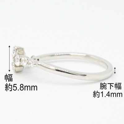 【サイズ:13号】Pt900ダイヤモンド0.27ctリング R4140DI-P