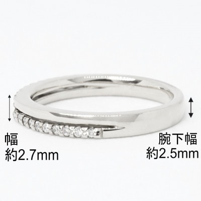 【サイズ:9号】Pt900ダイヤモンド0.10ctリング R4137DI-P