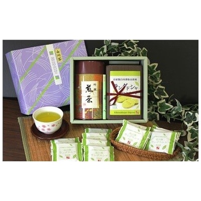 ※菊泉本舗　特選!　ラングドシャ・美濃白川茶1缶詰合せ