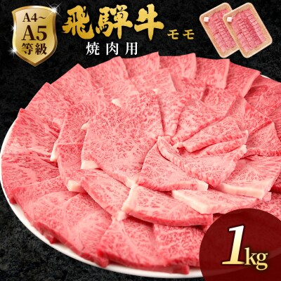 飛騨牛 もも 焼肉 1kg(500g×2p) BBQ 赤身 小分け 肉のひぐち