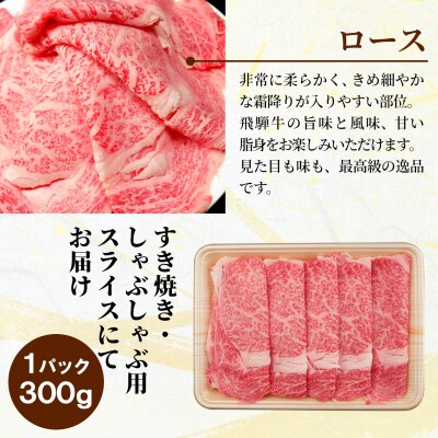 飛騨牛 ローススライス 900g すき焼き しゃぶしゃぶ 霜降り 黒毛和牛 肉のひぐち