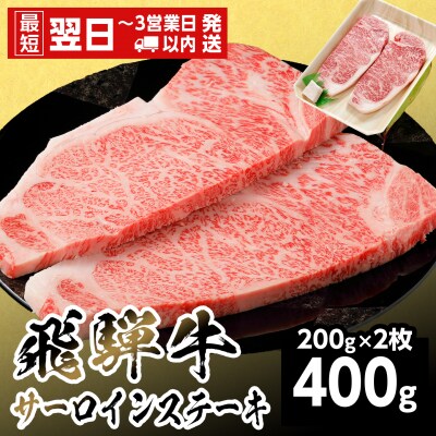 飛騨牛 サーロインステーキ 400g 200g×2枚 ステーキ 養老ミート