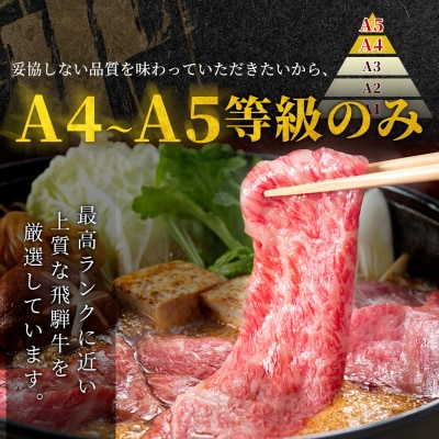 【5営業日以内発送】 数量限定 飛騨牛 A4~A5等級 肩ロース すきしゃぶ用 400g