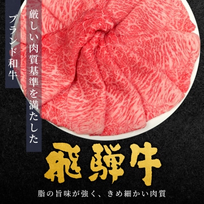 【5営業日以内発送】 数量限定 飛騨牛 A4~A5等級 もも すきしゃぶ用 400g