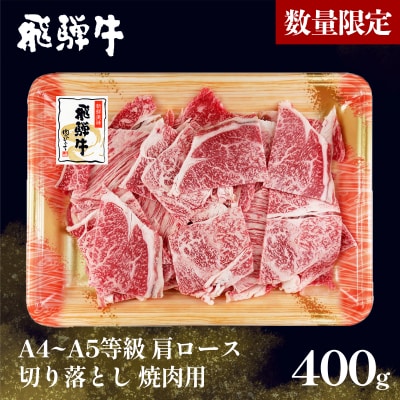 【5営業日以内発送】数量限定 飛騨牛 A4~A5等級 飛騨牛 肩ロース 切り落とし 焼肉用 400g
