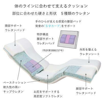 産学連携 ボディサポートチェア CBC313 ブラウン