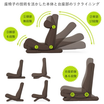 ZAGUN　フレックスチェア2　オレンジ