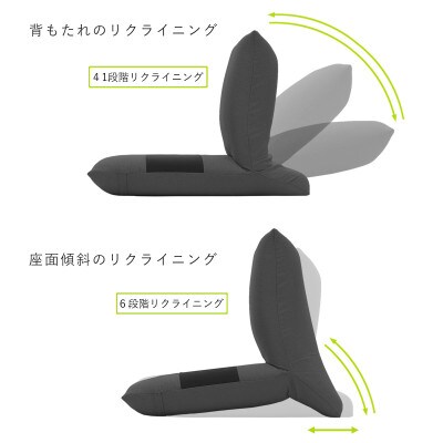 ZAGUN フロアチェア スラント ブラウン(1個)