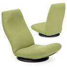 産学連携 回転式 ハイバック座椅子3 グリーン