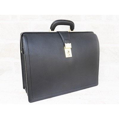 創業1955年 林カバン店カスタムメイド　　メンズ牛革ダレスバッグ/黒(B4サイズ)