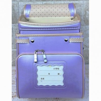 林カバン店オリジナルスプリームキューブランドセル シャインライラック×パールピーチ