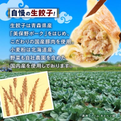 業務用冷凍生餃子3袋(180個)　ぎょうざの満洲