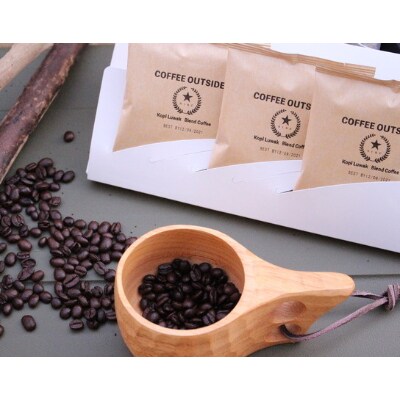 キャンプ専用珈琲 COFEE OUTSIDE Letter型ケース付き　3袋入り×2点