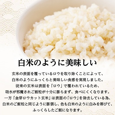 金芽ロウカット玄米(無洗米)4kg×1袋(国内産)