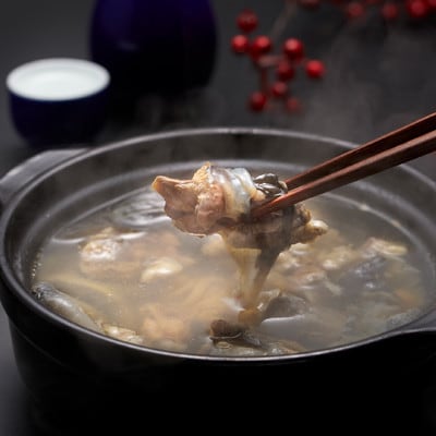 【のし付き】神奈川産すっぽん鍋丸ごと1匹(620g)&濃厚すっぽんスープ2本(各180g)セット