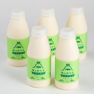 【牧場直送】薫る野牛乳500ml×5本　ノンホモ低温殺菌ジャージー牛　山地酪農　24時間365日放牧