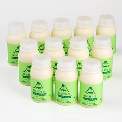 【牧場直送】薫る野牛乳180ml×12本　ノンホモ低温殺菌ジャージー牛　山地酪農24時間365日放牧