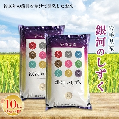 【毎月定期便】岩手県産　銀河のしずく　5kg×2全3回