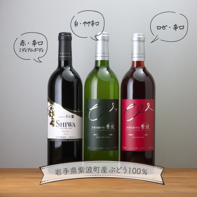 【自園自醸ワイン紫波】ワイン3本セット
