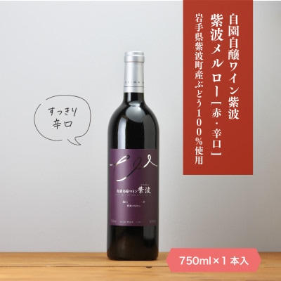 【自園自醸ワイン紫波】紫波メルロー 750ml×1本