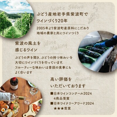【自園自醸ワイン紫波】紫波プレミアムメルロー