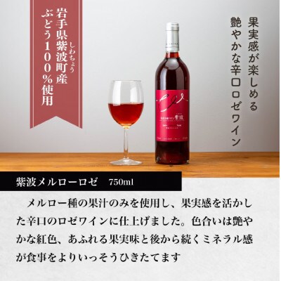 【自園自醸ワイン紫波】紫波メルローロゼ