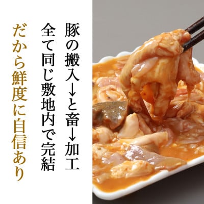 生ホルモン 国産豚 味付け レバー無し 2.4kg(400g×6パック) 冷凍 ホルモン