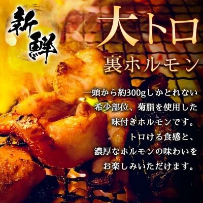 【さとふる限定】国産豚肉 大トロホルモン「菊脂(キクアブラ)」甘辛味噌ダレ 150g