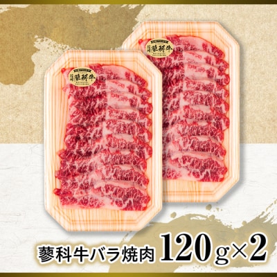 蓼科牛バラ焼肉120g×2　　　　
