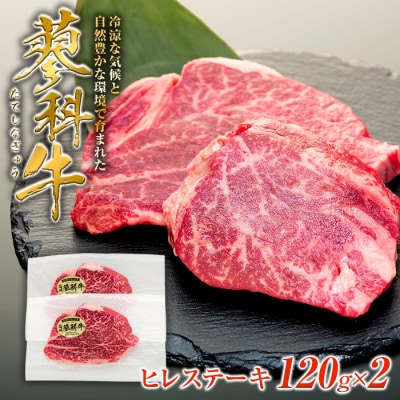蓼科牛ヒレステーキ120g×2　　
