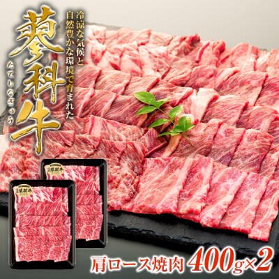 蓼科牛肩ロース焼肉用400g×2　　