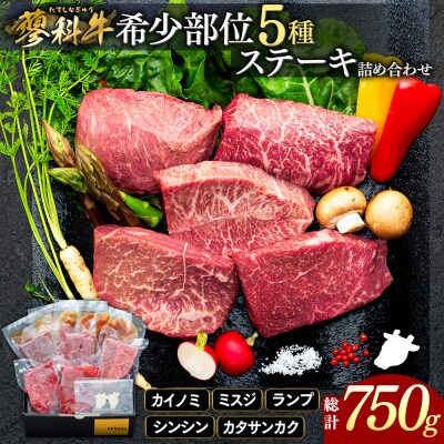 蓼科牛 希少部位5種ステーキセット　