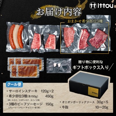 蓼科牛 プレミアムステーキセット　