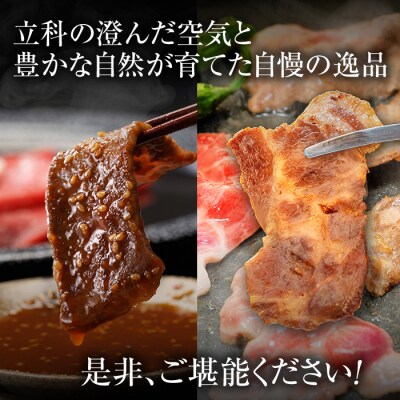 蓼科牛・立科高原豚焼肉セット(牛ロース・牛モモ・牛バラ・牛肩ロース・豚肩ロース)