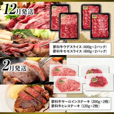 肉の定期便　蓼科牛を隔月(偶数月)に6回お届け