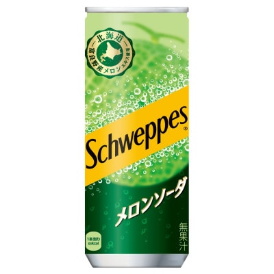 シュウェップスメロンソーダ―250ml缶