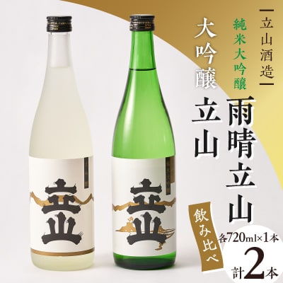 大吟醸立山・純米大吟醸雨晴立山(720ml セット)