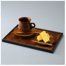 ティータイム木製食器5種・トレー セット [高島屋選定品]099N335