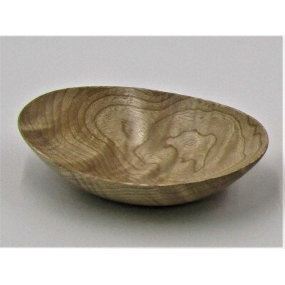 楕円木製中皿(くり)ペア[高島屋選定品]020N162