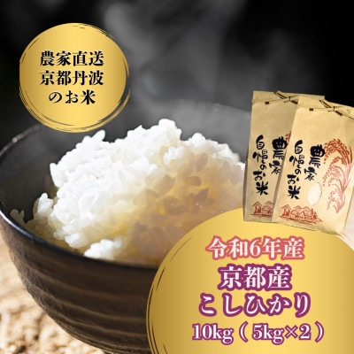 【令和6年産米】京都府産こしひかり10kg(5kg×2袋)農家直送 出荷日に合わせて精米
